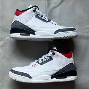 New in Box - Air Jordan 3 Retro Denim SE ‘ Fire Red’ 2020